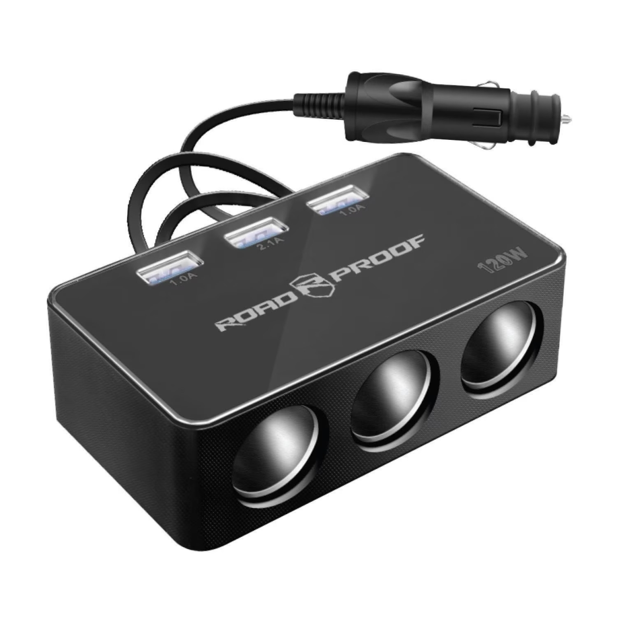 RPF12V007 12V Charger Aluminum Triple Socket