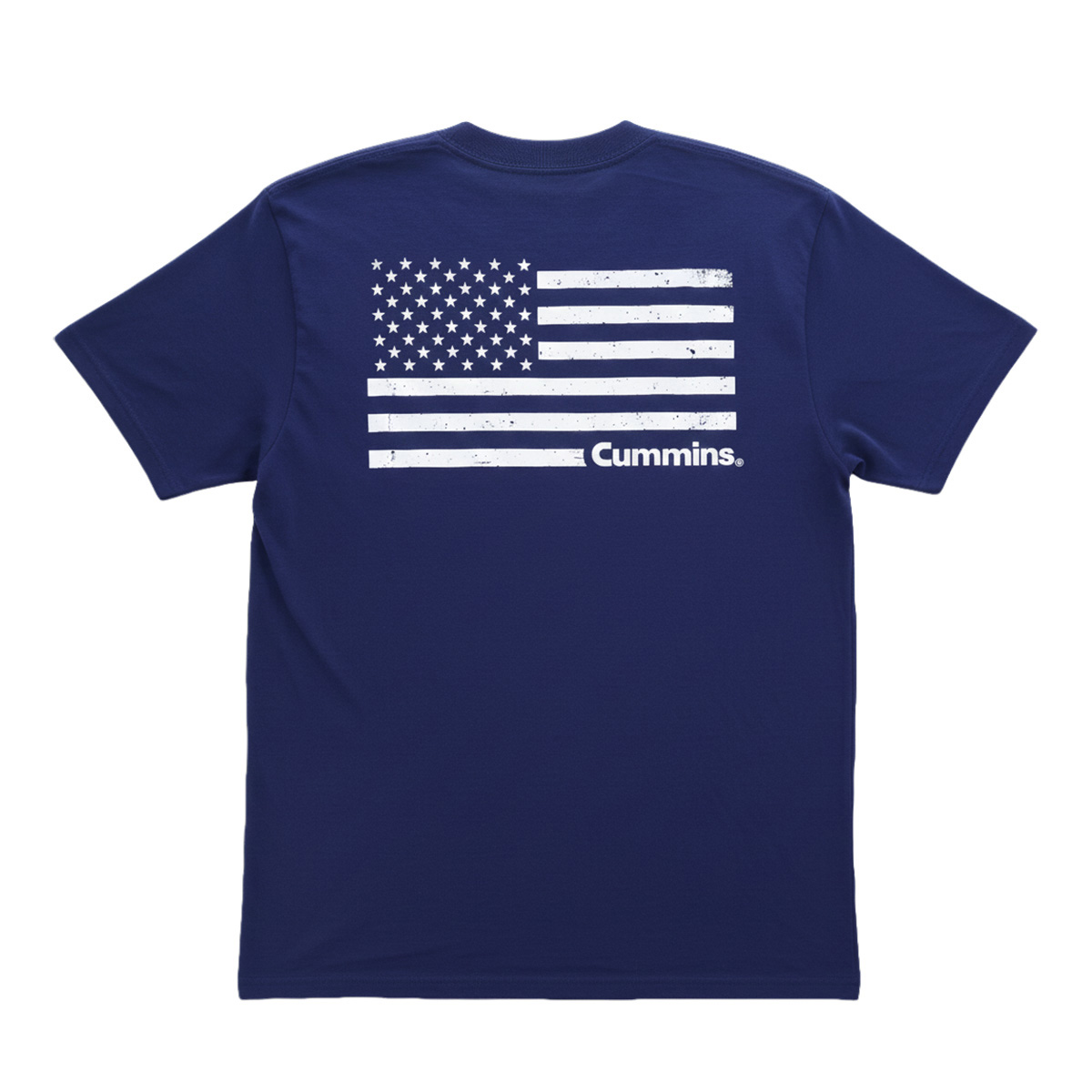 CMN35446 Flag Graphic Short Sleeve T-Shirt, Blue - Large