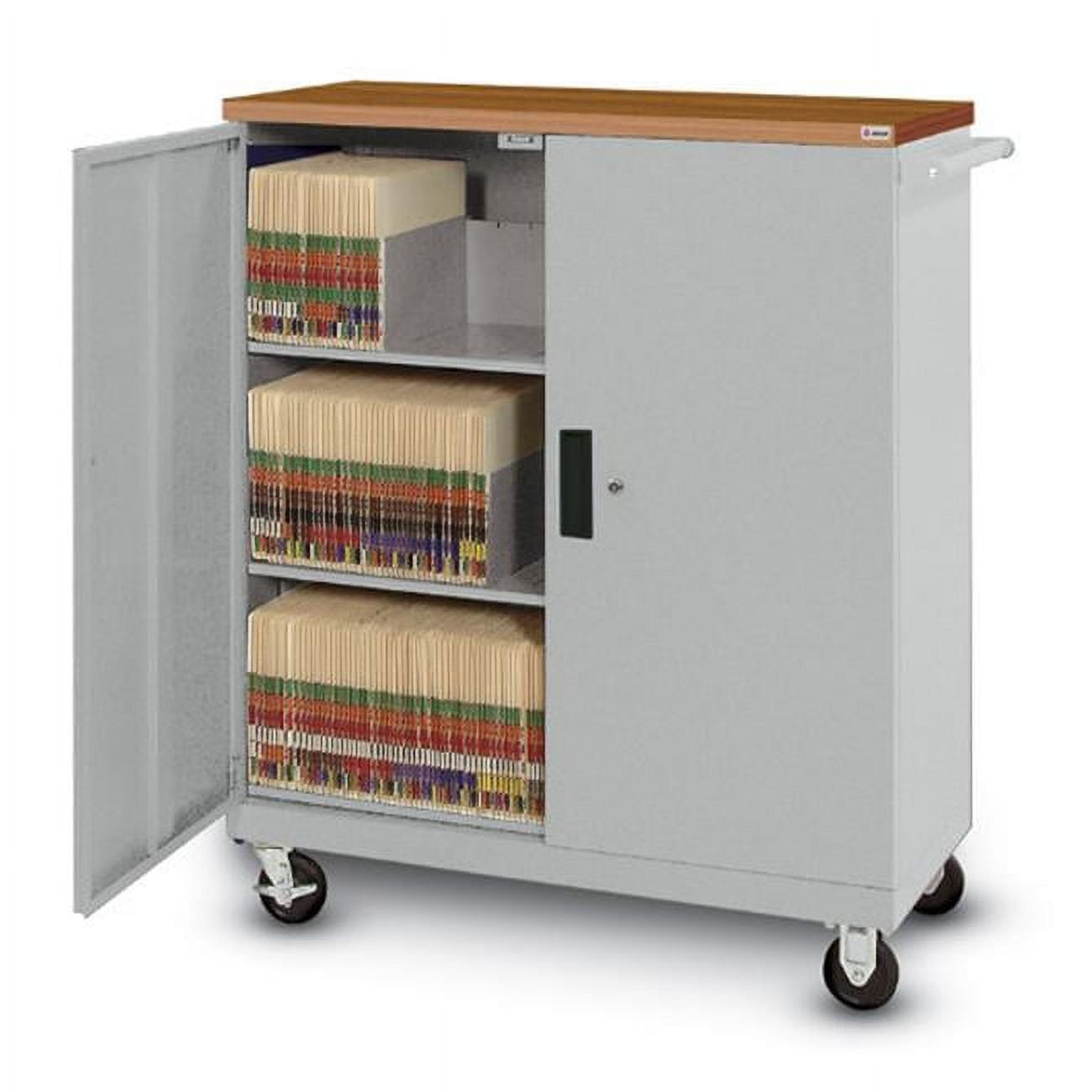 Datum Storage TCC Deluxe Transport Cart with Locking Doors & 3 Adjustable Shelves