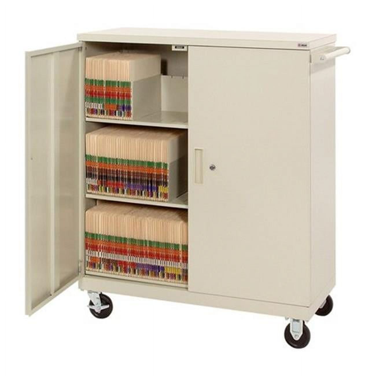 Datum Storage TCC-2 Deluxe Transport Cart with Locking Doors & Movable Dividers