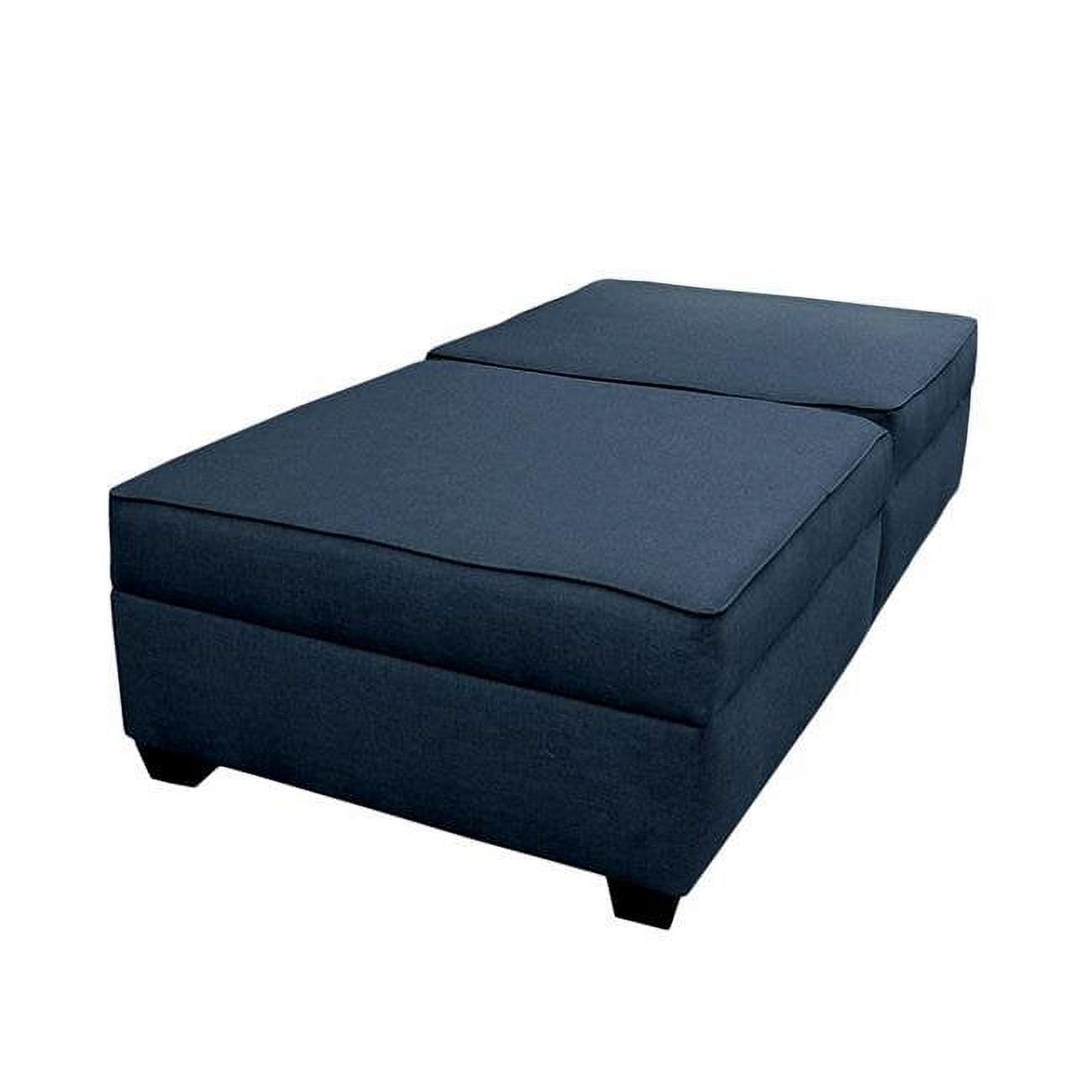 Picture of Duobed MFB30-AZ 30 in. Twin Bed with Bench Ottomans - Deep Ocean