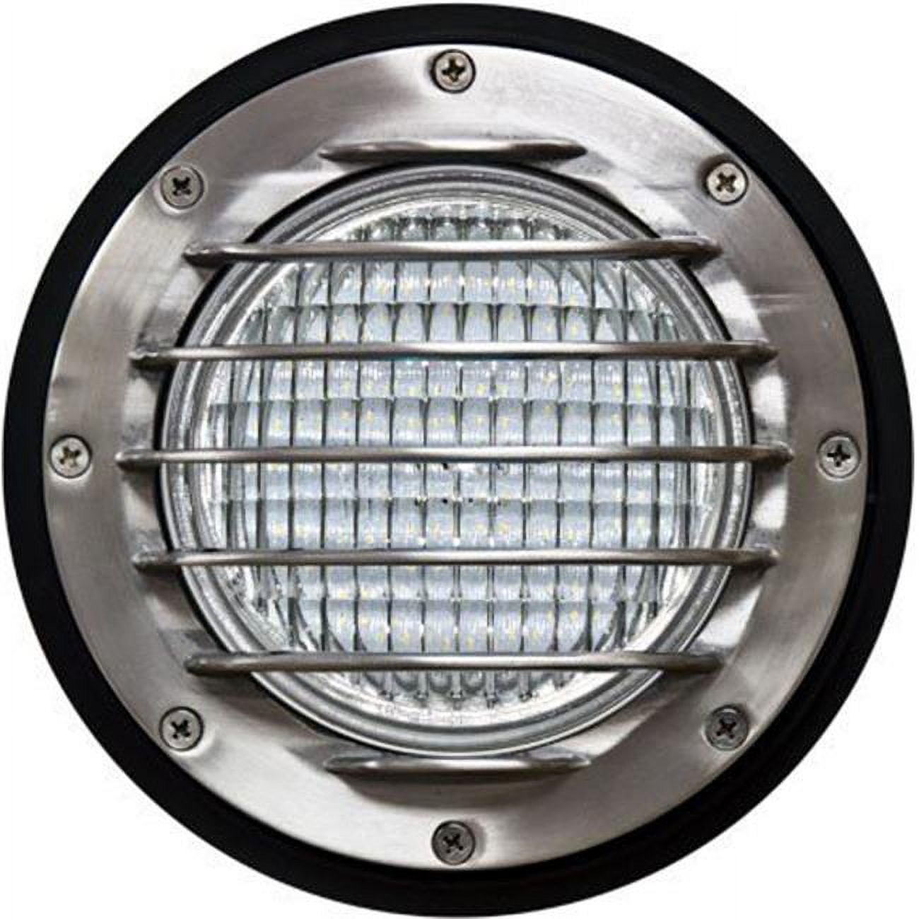 Picture of Dabmar Lighting LV305-LED4-SS-SLV Wall Light with Grill with Sleeve 4W LED - PAR36 12V&#44; Stainless Steel Silver