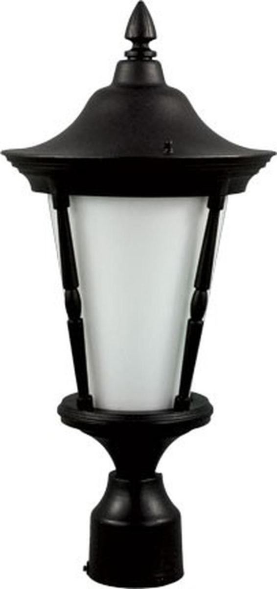 GM112-L6-30K-B 120V E26 LED 6W 30K Cast Aluminium Post Light Top Fixture, Black