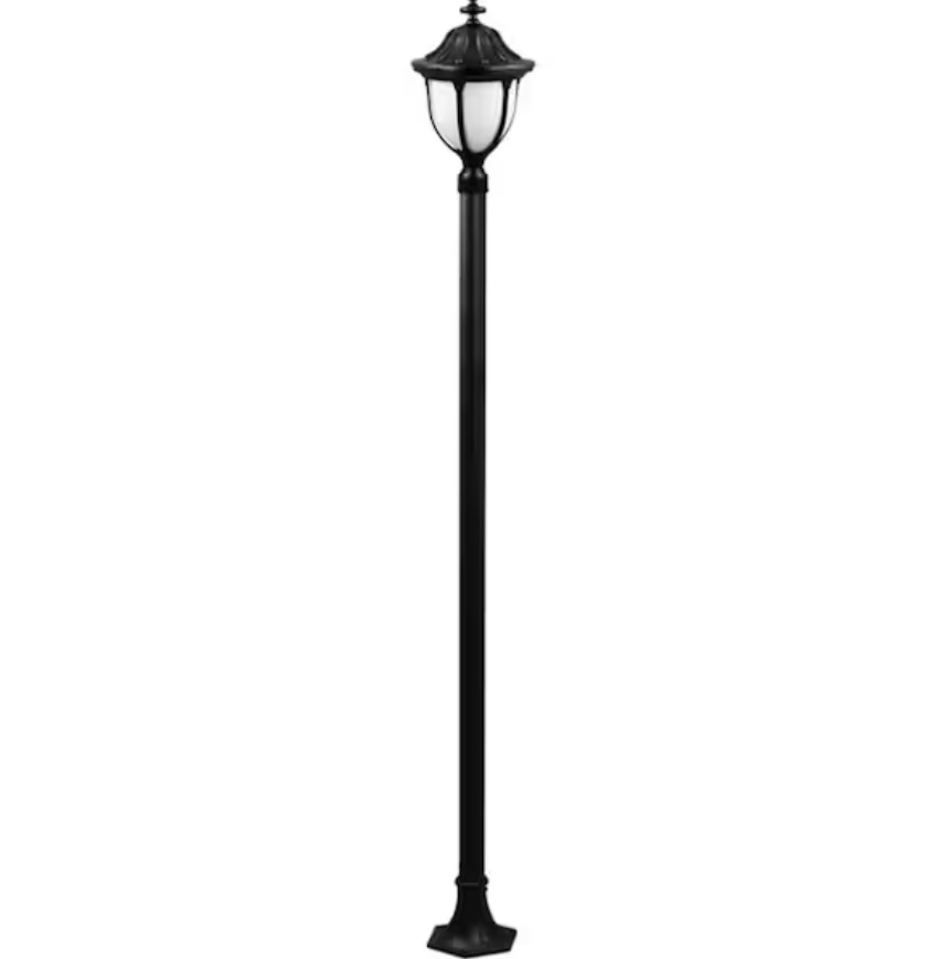 GM5521-VG 120V E26 Cast Aluminium 1 Post Top Light Fixture Pole Plus Base, Verde Green