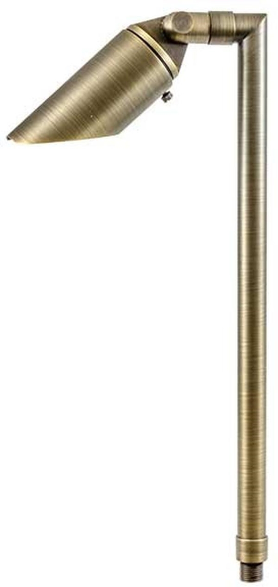 LV31-L3-65K-WBS 12V GU5.3 LED 3W 65K Cast Brass Path Light, Weathered Brass