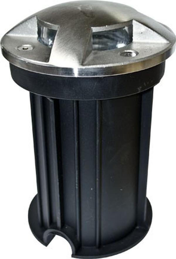 LV322-L3-65K-SS316 12V 2-Pin LED 3W 65K 304 Stainless Steel 4-Way Drive-Over Well Light