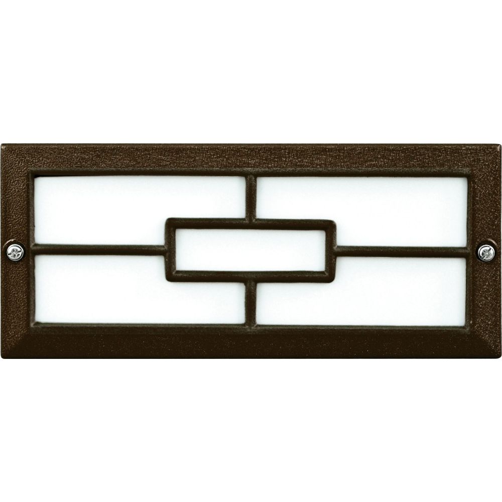 LV636-L6-AMB-BZ 12V G4 LED 2X 3W Amber Cast Aluminium Window Face Step Light, Bronze