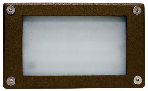 LV650-L3-AMB-BZ 12V G4 LED 3W Amber Cast Aluminium Open Face Step Light, Bronze