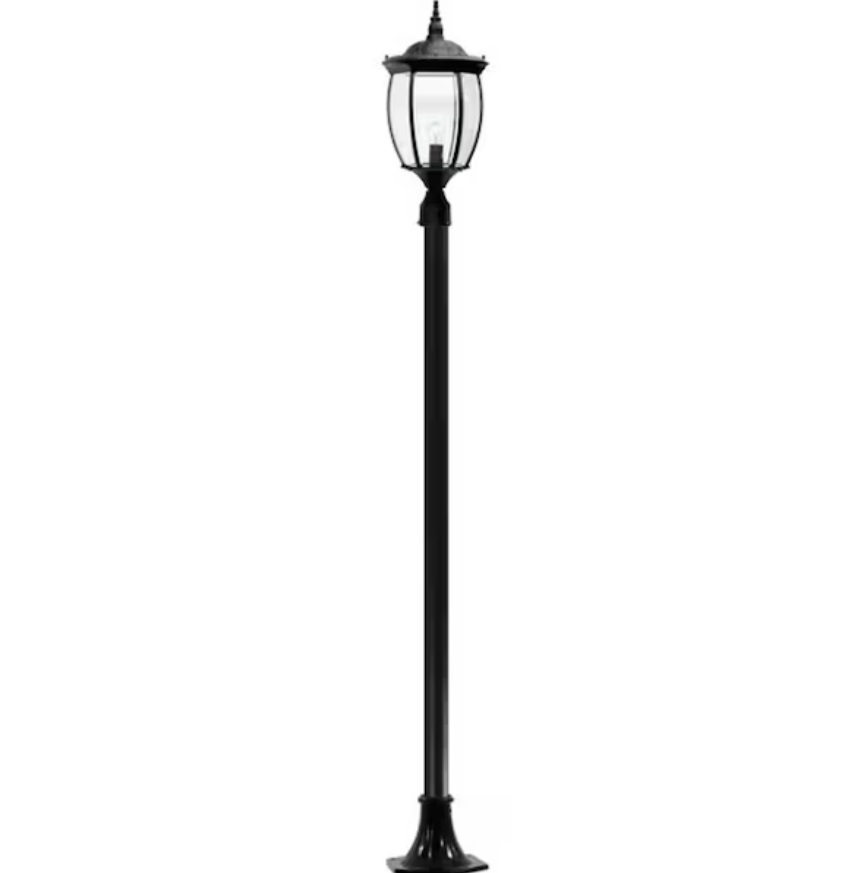 Picture of Dabmar Lighting GM1021-W 120V E26 Cast Aluminium 1 Post Top Light Fixture Pole Plus Base&#44; White