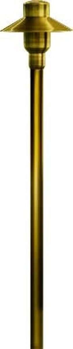 LV74-L3-30K-ABS 12V G4 LED 3W 30K Cast Brass Small Top Path Light, Antique Brass