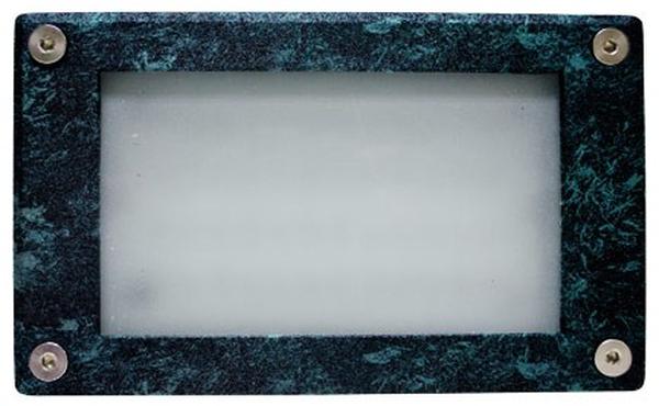 LV650-L3-AMB-VG 12V G4 LED 3W Amber Cast Aluminium Open Face Step Light, Verde Green