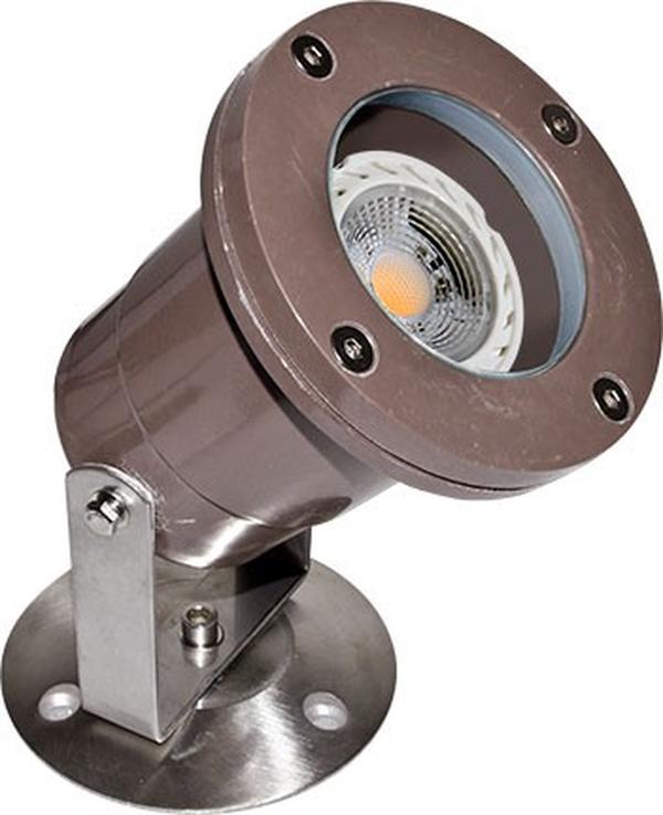FG313-BZ 12V GU5.3 Fiberglass Underwater Light, Bronze
