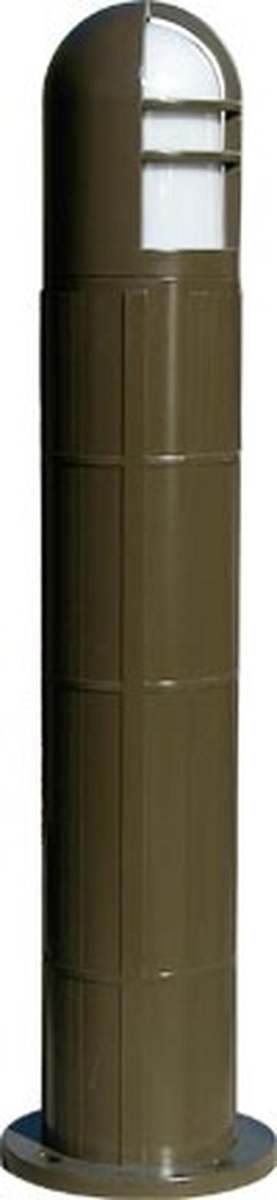 Picture of Dabmar Lighting D130-L9-40K-BZ 120V GU24 LED 9W 40K Fiberglass Open Half Cage Bollard Light&#44; Bronze
