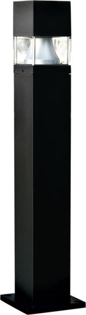 D150-L6-30K-B 120V E26 LED 6W 30K Fiberglass Squared Bollard Light, Black
