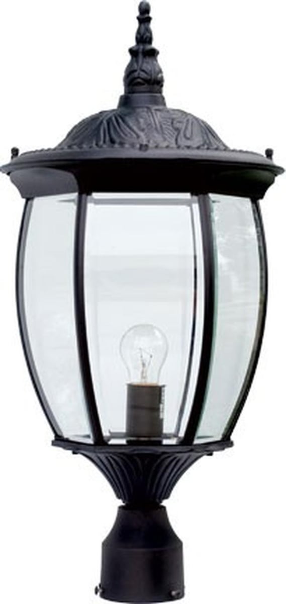 GM102-L6-30K-B 120V E26 LED 6W 30K Cast Aluminium Post Light Top Fixture, Black