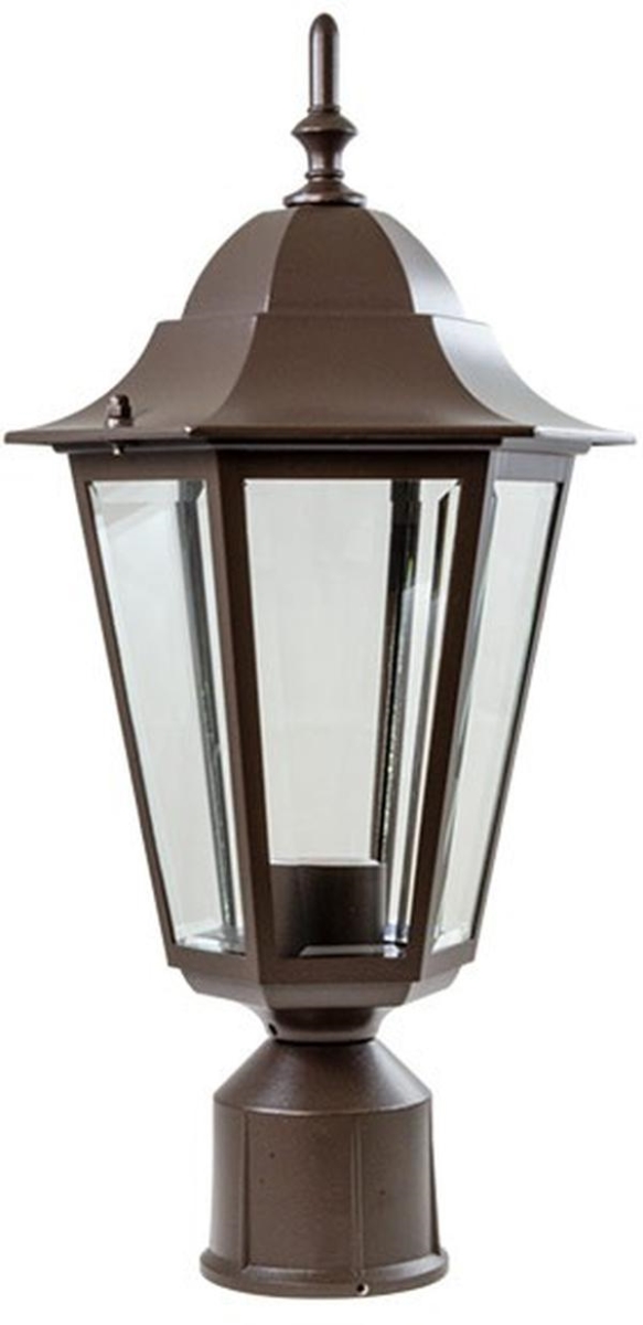 GM132S-B 120V E26 Cast Aluminium Post Light Top Fixture, Black