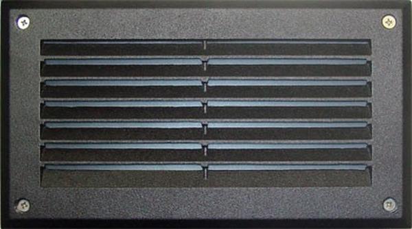 Picture of Dabmar Lighting DSL1000-L12-30K-B 120V-277V G24 LED 12W 30K Cast Aluminium Louvred Step Light&#44; Black