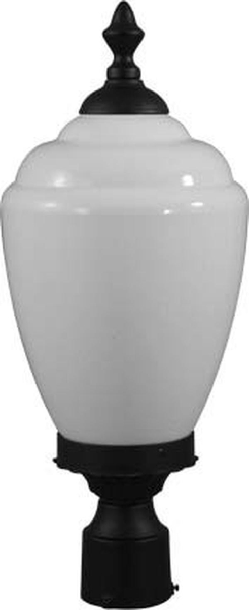 GM285-L6-30K-B 120V E26 LED 6W 30K Cast Aluminium Post Light Top Fixture, Black