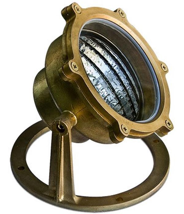 LV308-L4-30K-BS 12V Screw LED 4W 30K Brass Underwater Light, Brass