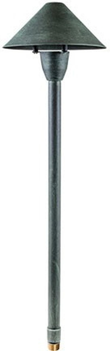 LV41-L3-64K-AG 12V G4 LED 3W 64K Cast Brass Cone Path Light, Acid Green