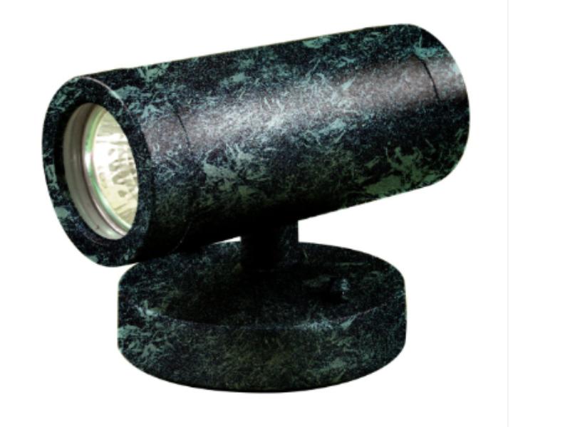 LV49-L10-27K-VG 12V 2-Pin LED 2X 5W 27K Cast Aluminium Up Down Step Light, Verde Green