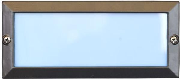 LV602-L6-AMB-BZ 12V G4 LED 2X 3W Amber Cast Aluminium Open Face Step Light, Bronze