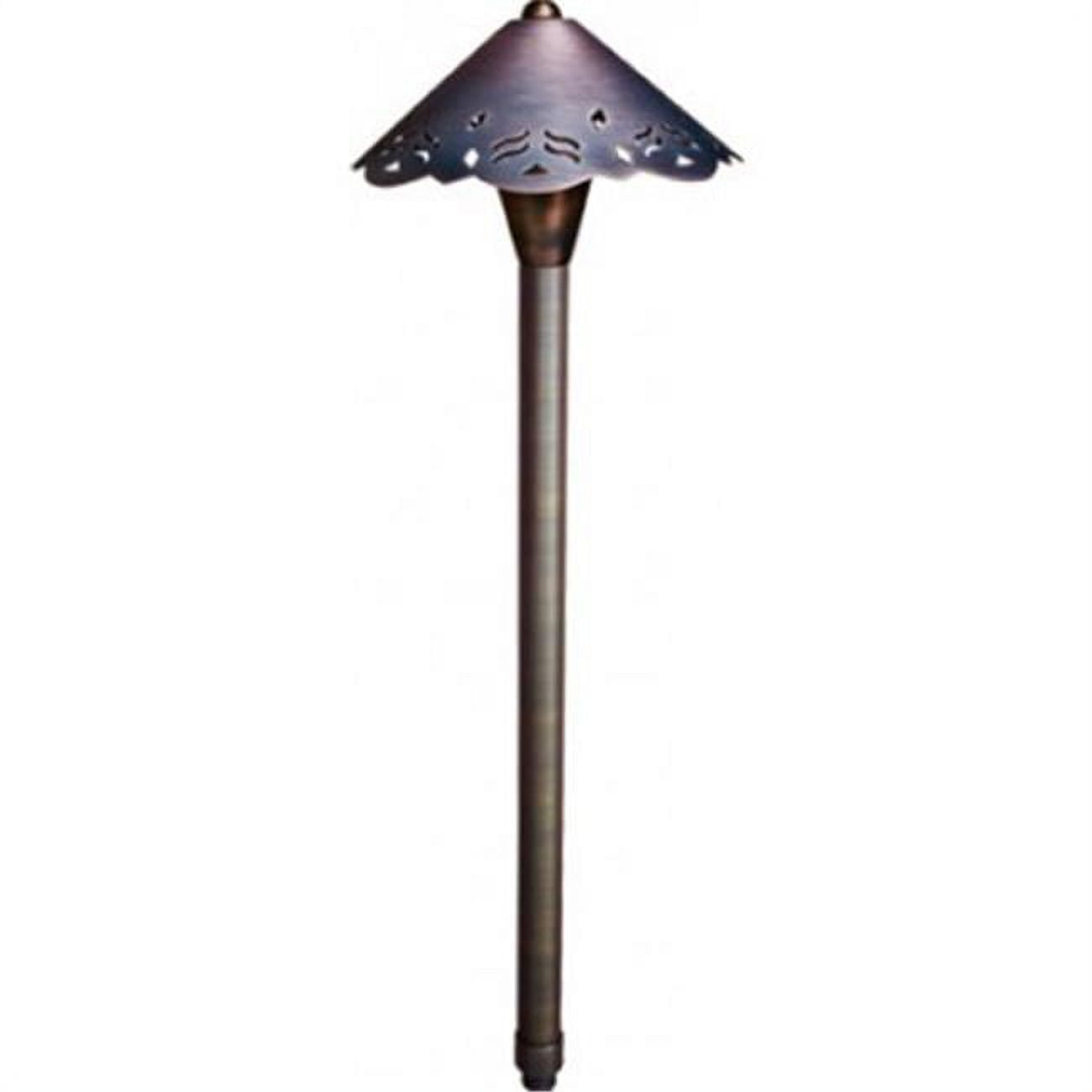 LV38-WBS 12V JC Solid Brass Path Light, 20W - Weathered Brass
