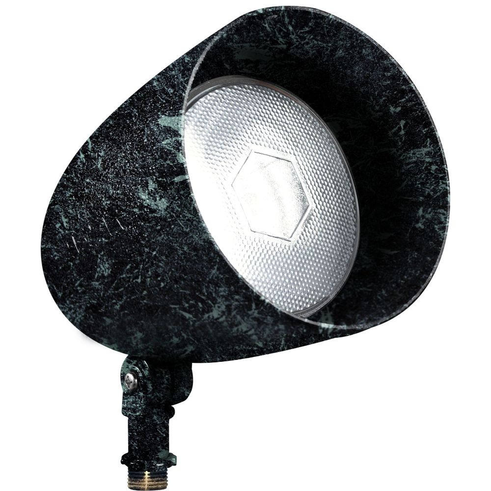 DPR38-VG-GL 120V E26 Powder Coated Cast Aluminium Spot Light, Verde Green