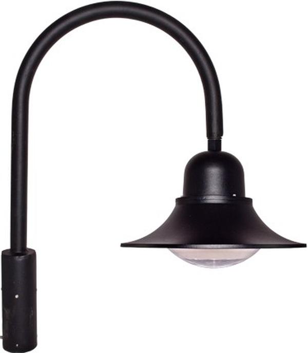 Black 60W Cast Aluminium Post Light Fixture