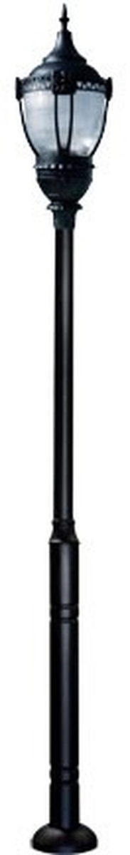GM9101-L120-41K-B 120V-277V E39 LED 120W 41K Cast Aluminium 1 Post Top Light Fixture Pole Plus Base, Black