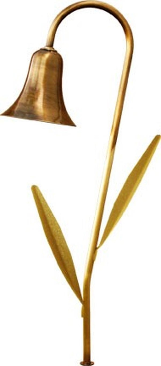 LV215L-L3-30K-ABS 12V G4 LED 3W 30K Cast Brass Horn Path Light with Leaf, Antique Brass