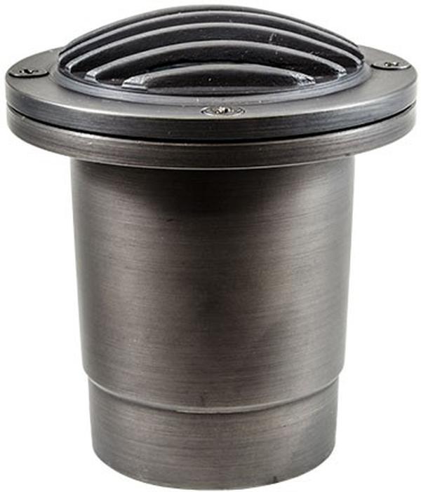12V 7W Cast Brass In-Ground Well Light - Weathered Brass - LED