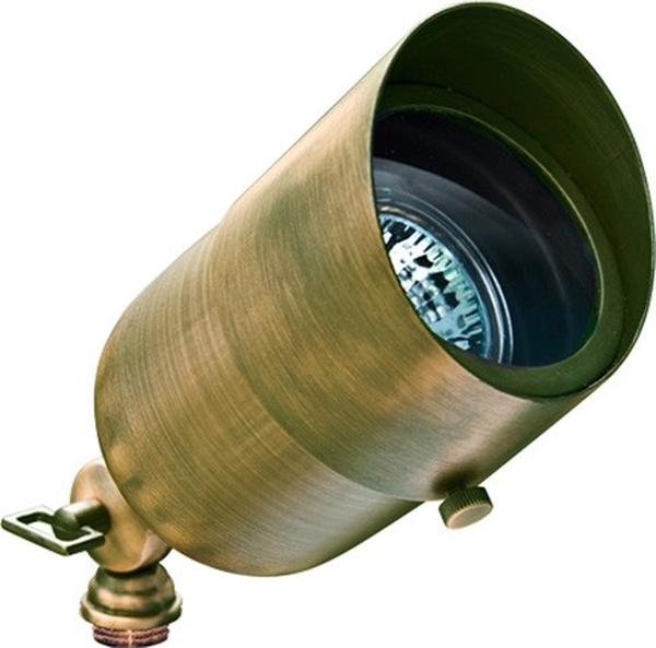 12V LED Brass Spot Light - Antique Brass - Adjustable Angle - RGBW