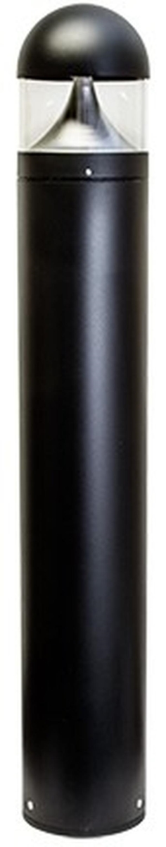D810-LB20-40K-B 120V-277V LB 20W 40K Powder Coated Cast Aluminium Diffused Bollard Light, Black