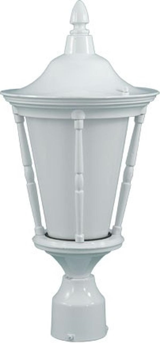 GM112-L6-30K-W 120V E26 LED 6W 30K Cast Aluminium Post Light Top Fixture, White