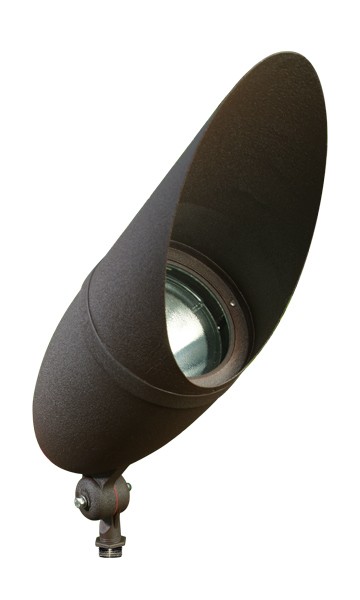 DPR41-BZ-HOOD 120V E26 Powder Coated Cast Aluminium Spot Light, Bronze