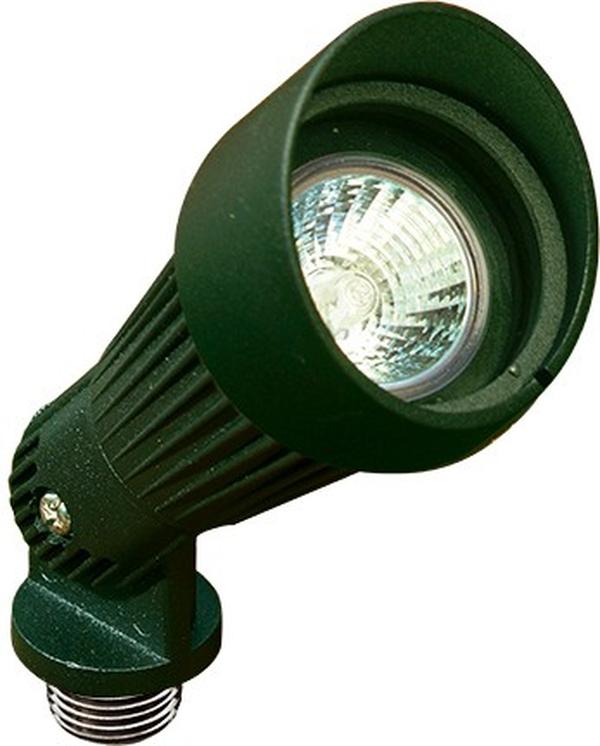 12V 2-Pin LED Spot Light - Green - 7W - Tempered Glass Lens