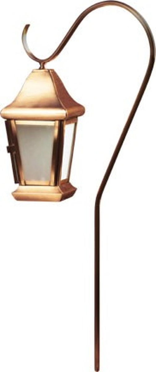 LV81-L3-64K-CP 12V G4 3W 64K Cast Brass Hanging Lantern Path Light, Copper
