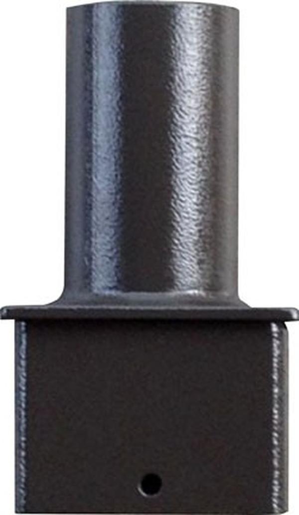 Picture of Dabmar Lighting P-BRK-ST7526-B 4 x 4 in. Steel Post Top Mounting Bracket with 1 Vertical Arm&#44; Black