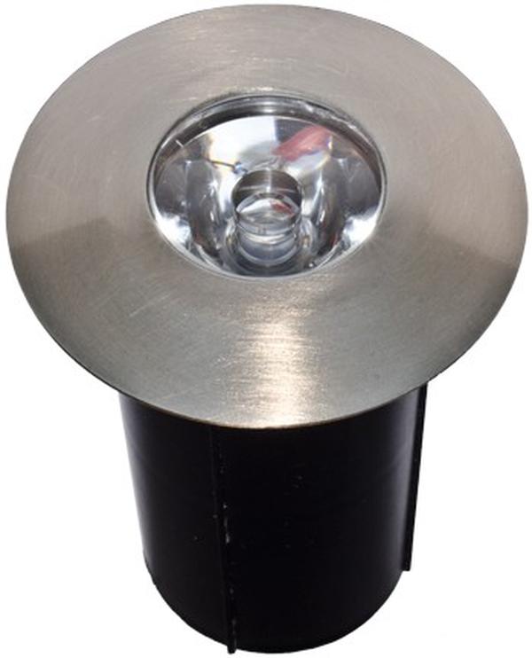 LV129-LB1-27K-SS304 12V LB 1W 27K Cast Brass 304 Stainless Steel In-Ground Well Light