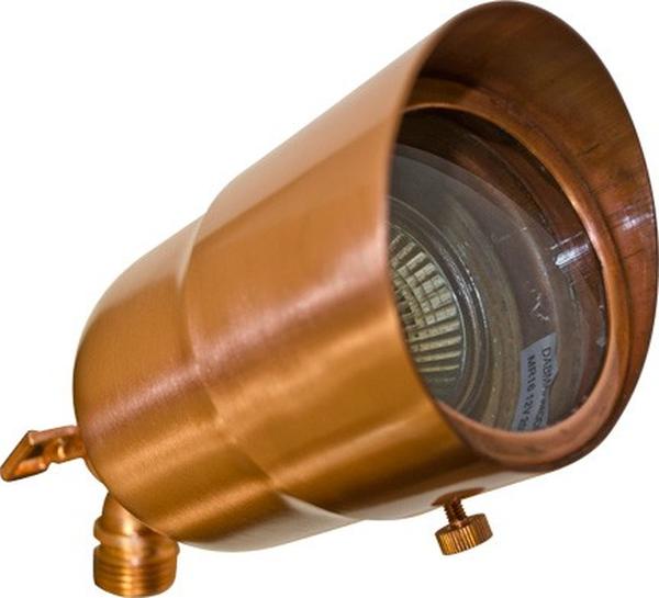 LV29-CP-HOOD 12V 2-Pin Hood Brass Spot Light, Copper