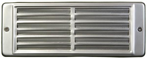 LV600-L6-AMB-SS304 12V G4 LED 2X 3W Amber Cast Aluminium & 304 Stainless Steel Louvred Step Light