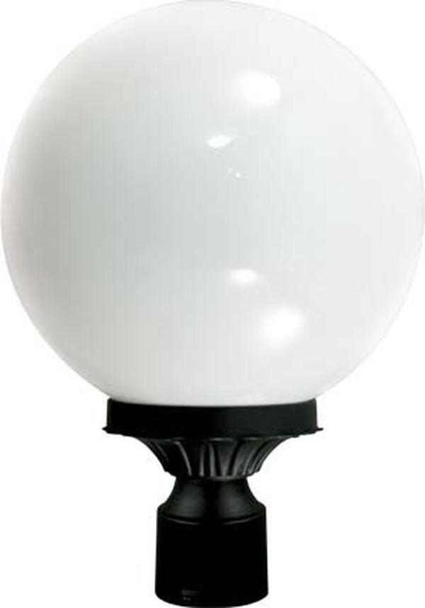 LED Post Light Fixture - Black - 120V - Cast Aluminum - 6000K