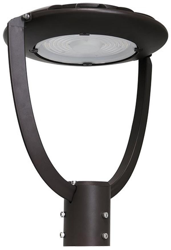 GM573-LB55-MULT-B 100V-277V LB 55W Tunable Cast Aluminium Post Light Top Fixture, Black