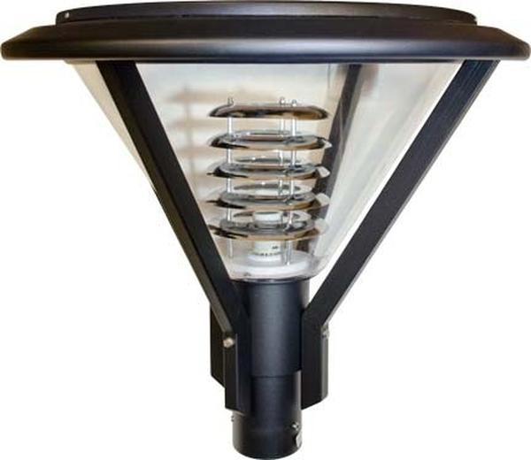 GM950-L30-65K-B 85V-265V E26 LED 30W 65K Cast Aluminium Post Light Top Fixture, Black