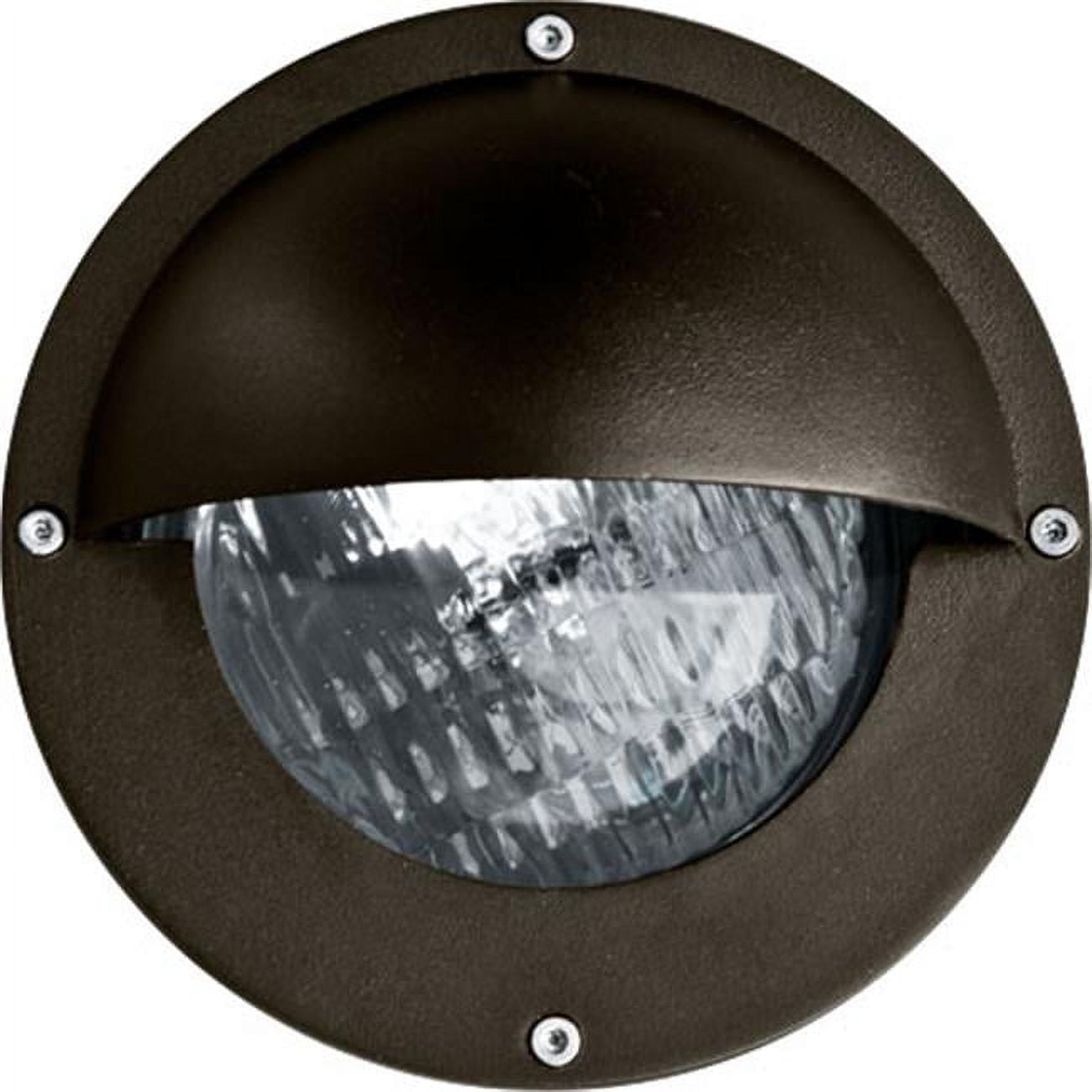 Picture of Dabmar Lighting LV609-BZ Cast Aluminum Recessed Brick, Step & Wall Light with Eyelid, Bronze - 6.06 x 6.06 x 6.25 in.