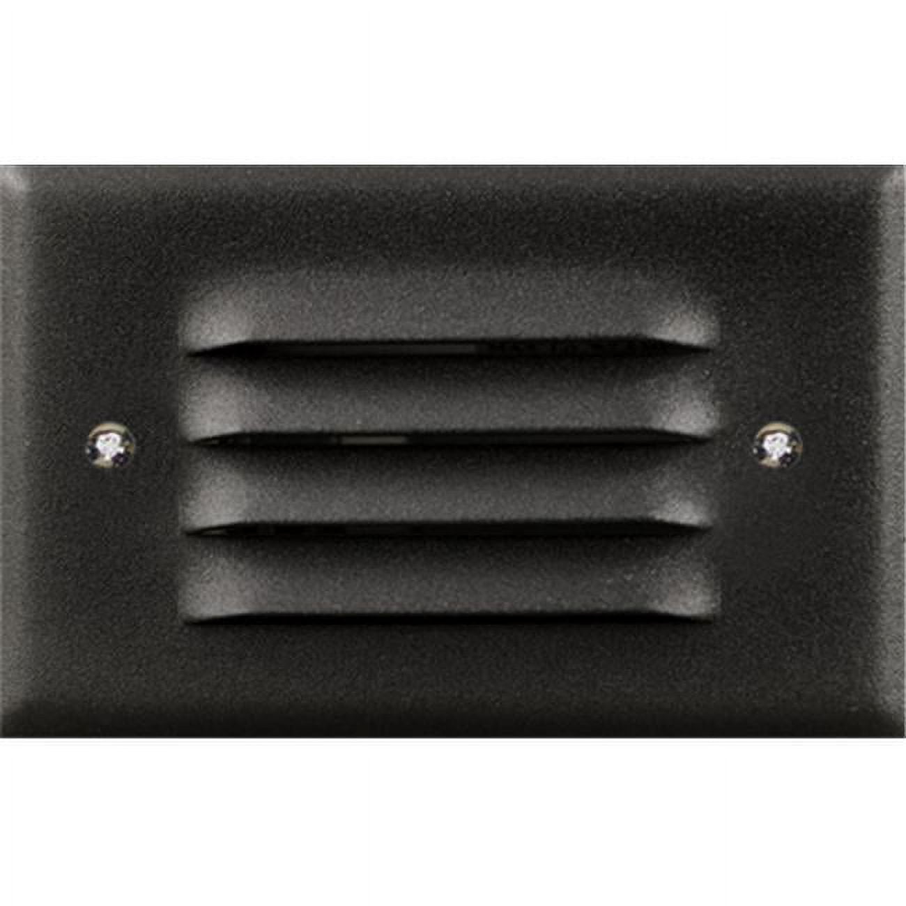 Picture of Dabmar Lighting LV617-B Cast Aluminum Recessed Louvered Brick, Step & Wall Light, Black - 1.95 x 4.83 x 3.10 in.