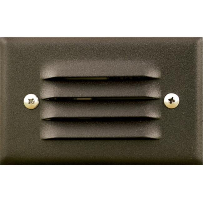 Picture of Dabmar Lighting LV617-BZ Cast Aluminum Recessed Louvered Brick, Step & Wall Light, Bronze - 1.95 x 4.83 x 3.10 in.