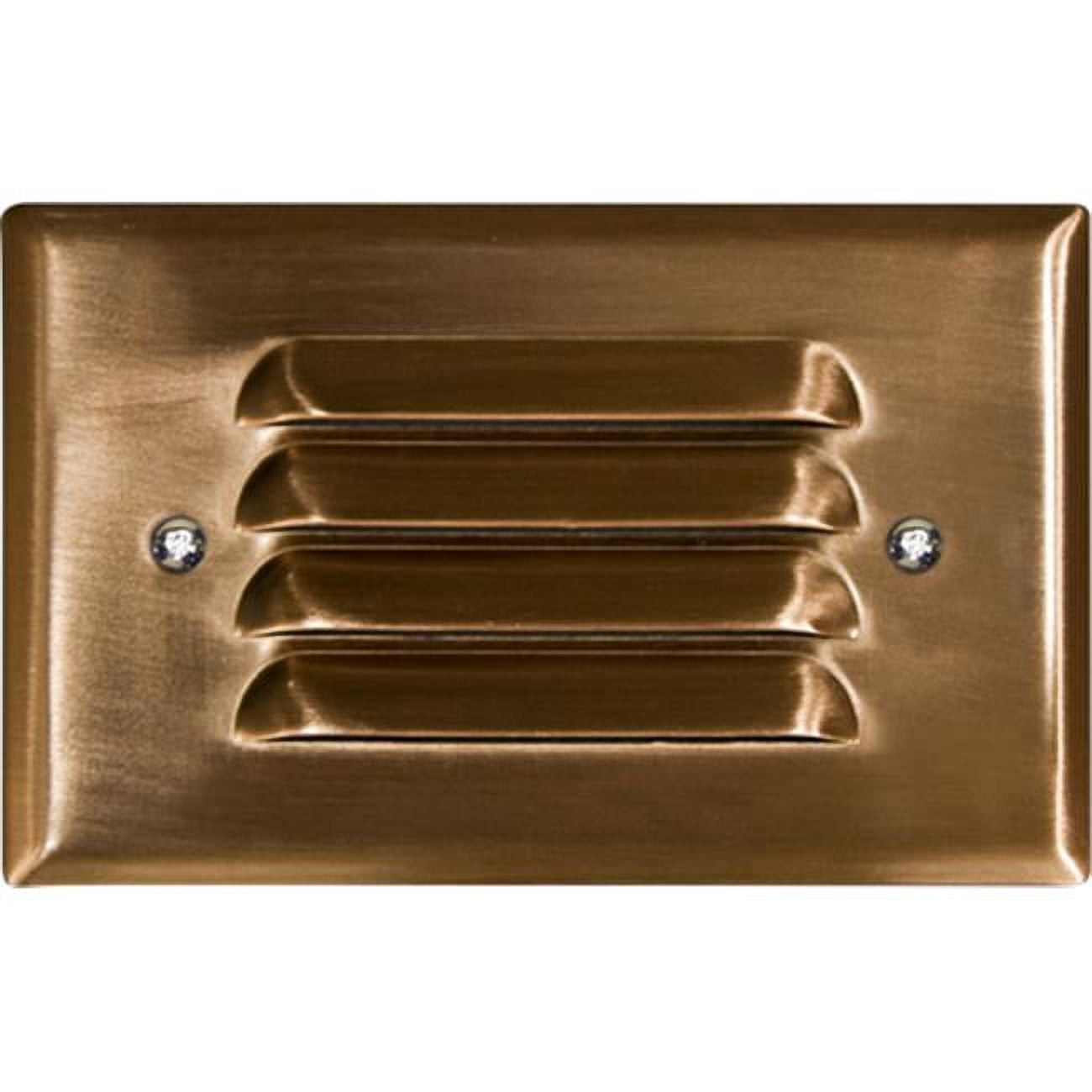 Picture of Dabmar Lighting LV617-CP Copper Recessed Louvered Brick, Step & Wall Light, Copper - 1.95 x 4.83 x 3.10 in.