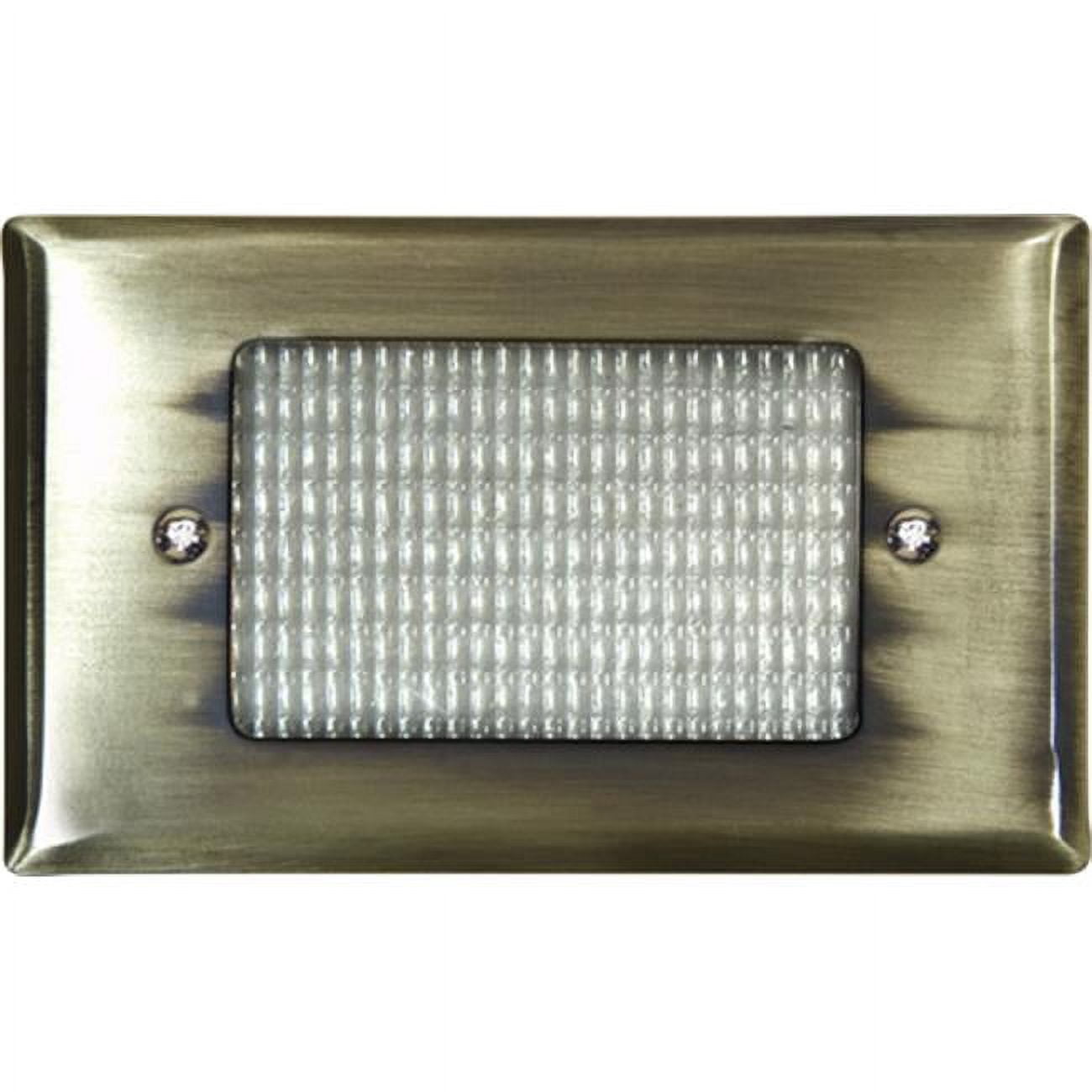 Picture of Dabmar Lighting LV618-ABS Brass Recessed Open Face Brick, Step & Wall Light, Antique Brass - 1.95 x 4.83 x 3.10 in.